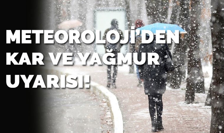 Meteoroloji'den yağış uyarısı! (30.01.2020)