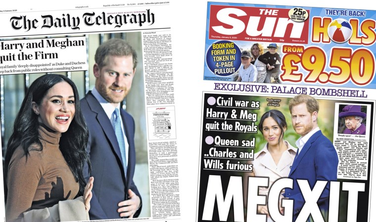 Meghan Markle ve Prens Harry'nin kraliyet ailesindeki üst düzey görevlerinden çekilmesi İngiltere basınında: 'Kraliçe üzgün, Prens Charles kızgın'