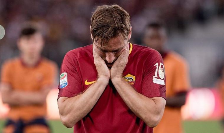 Totti'nin gözyaşları!