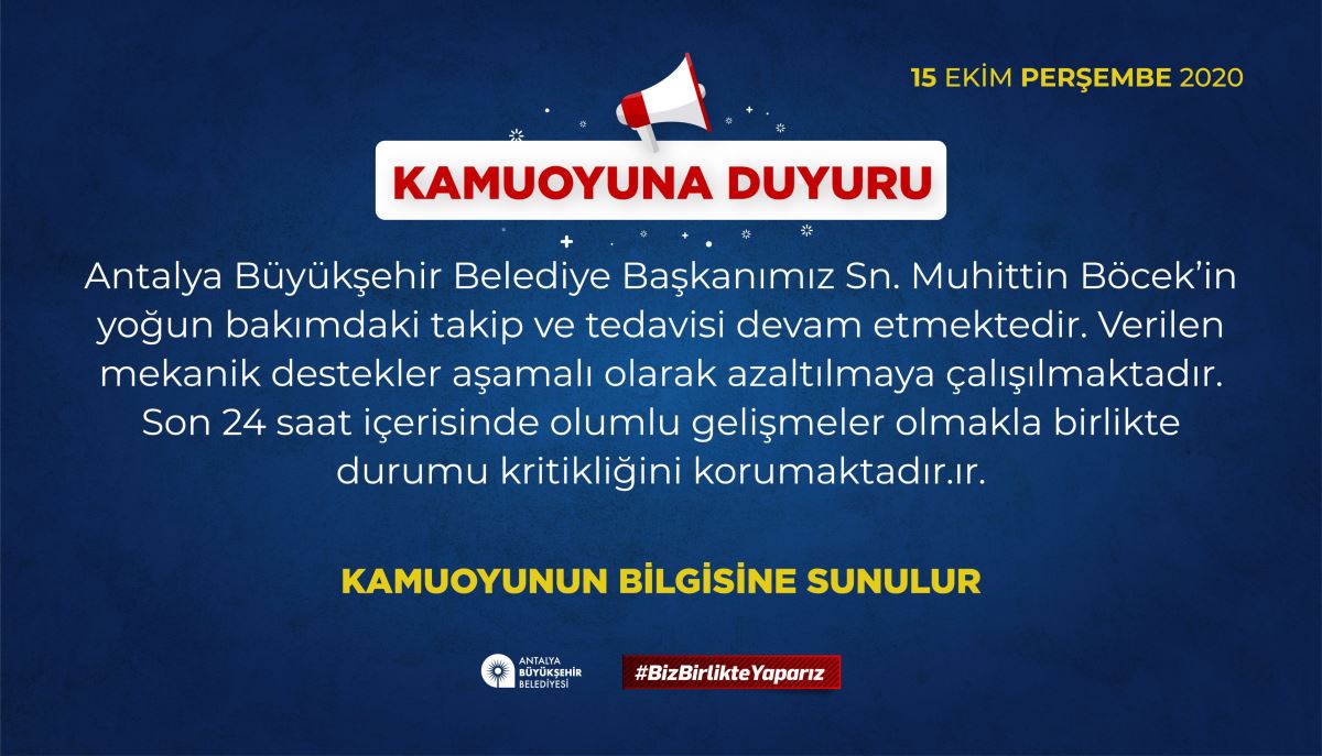 Muhittin Böcek’in durumu hakkında açıklama - Resim : 1