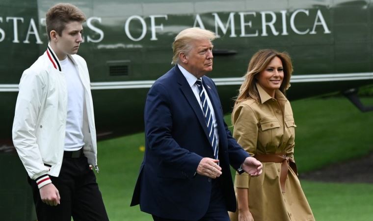 Melania Trump oğlu Barron'a da koronavirüs bulaştığını açıkladı