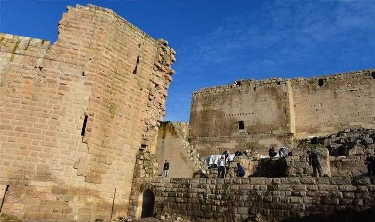 9 asırlık Harran Sarayı'nın ana kapısı gün yüzüne çıkarıldı