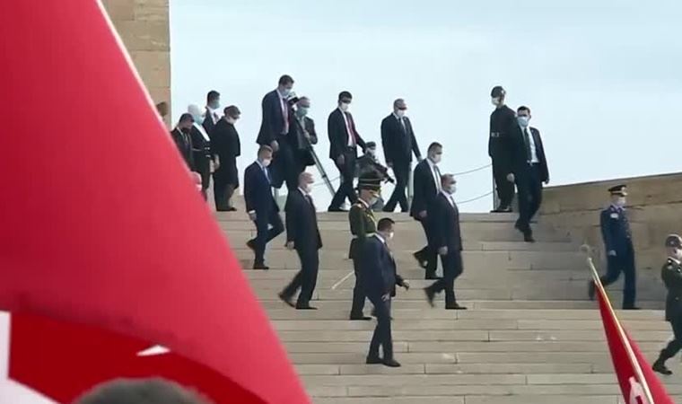 Anıtkabir'de yine 'Erdoğan' sloganı