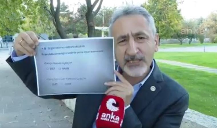 CHP'li Adıgüzel: 'Siteye girdiğinde karşısına böyle bir soru geliyor'