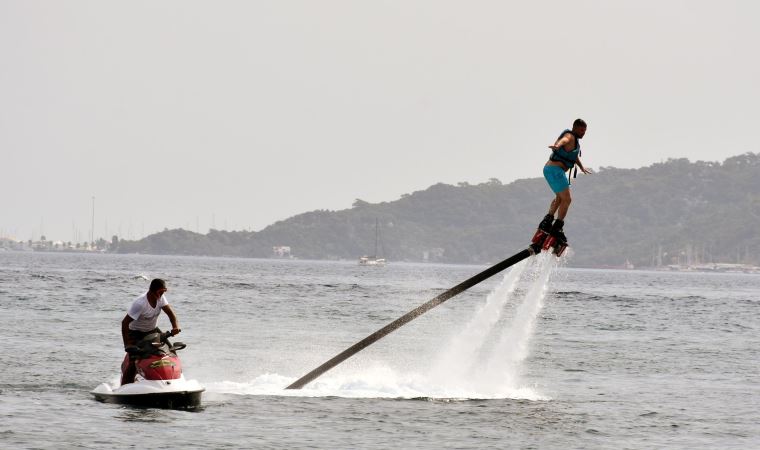 Marmaris'te su sporlarına yoğun ilgi