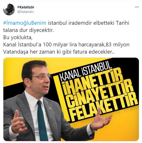 'Şeyha Moza'nın değil, İmamoğlu'nun yanındayız'