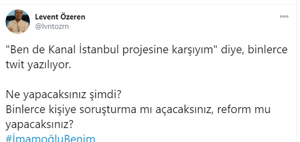 'Şeyha Moza'nın değil, İmamoğlu'nun yanındayız'