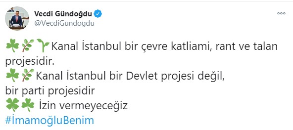 'Şeyha Moza'nın değil, İmamoğlu'nun yanındayız'