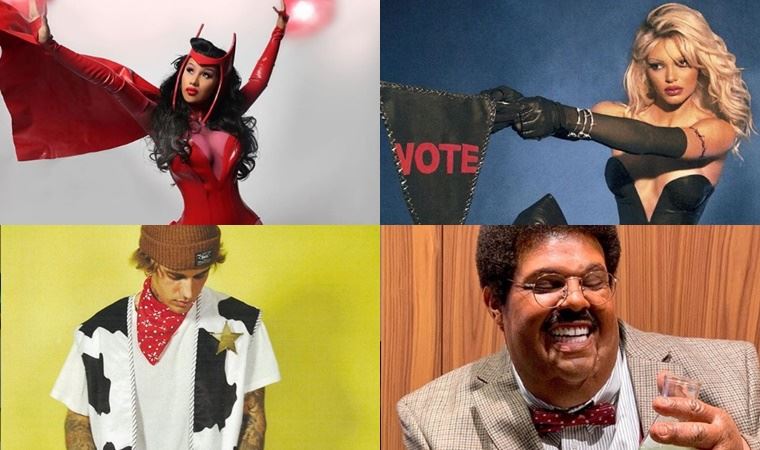 Cardi B'den Kendall Jenner'a,  Justin Bieber'dan The Weeknd'e ünlülerin Cadılar Bayramı kostümleri