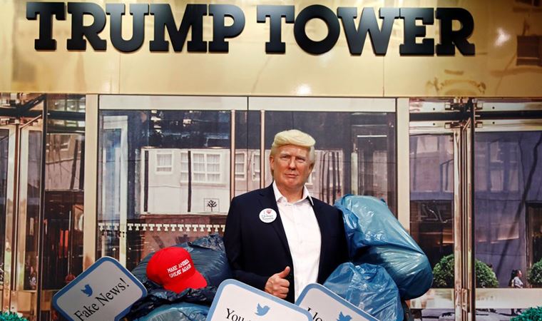 Berlin'deki Madame Tussauds Müzesi Trump heykelini çöpe attı