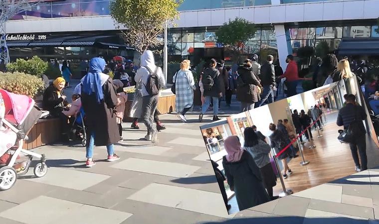 İndirimi duyan koronavirüs dinlemedi, AVM’lere akın ettiler!