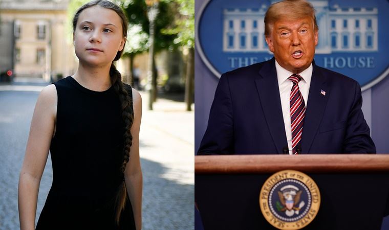 Greta Thunberg, Trump'ı kendi sözleriyle alaya aldı: 'Sakin ol Donald, Sakin ol!'