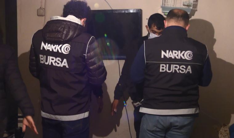 Bursa'da 500 polisle narkotik operasyonu: 10 tutuklama