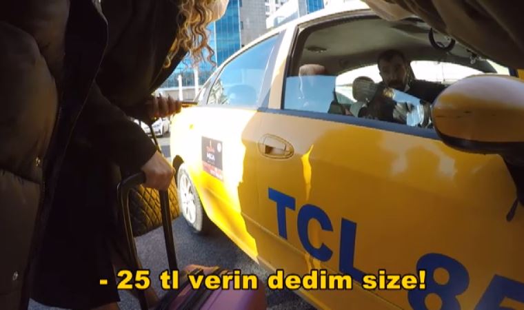 The police became a tourist in Istanbul;  taxi drivers were fined