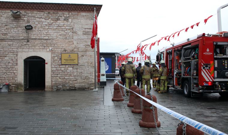 Taksim'deki Cumhuriyet Sanat Galerisi'nde yangın