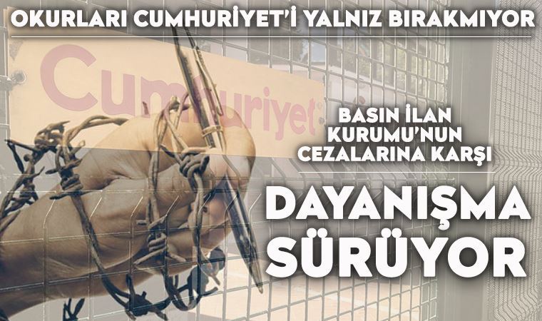 Cumhuriyet Gazetesi dayanışması büyüyor. 21 Aralık 2020 tarihli okur dayanışması ilanları