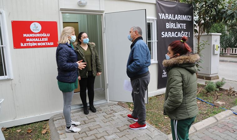 Depremin vurduğu Bayraklı'da kentsel dönüşüm iletişim ofisleri kuruldu