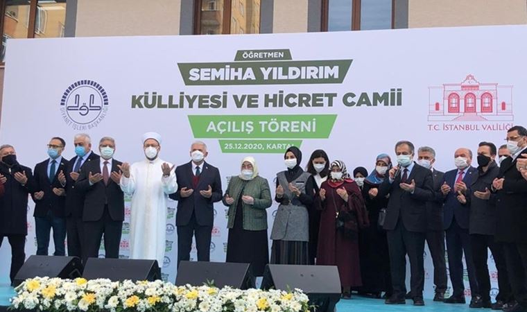 Bir 'külliye' de Binali Yıldırım'ın eşine: 6 yaş altı çocuklara dini eğitim verilecek