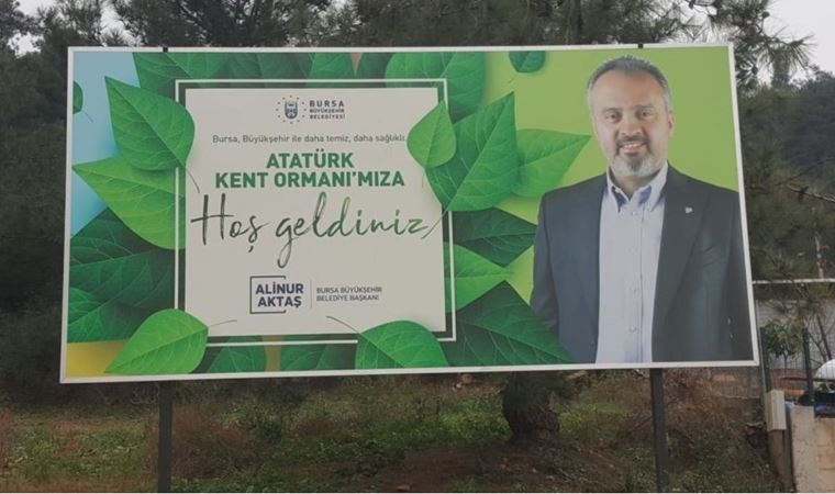 AKP'li Alinur Aktaş, Atatürk Kent Ormanı'na 'kondu': 