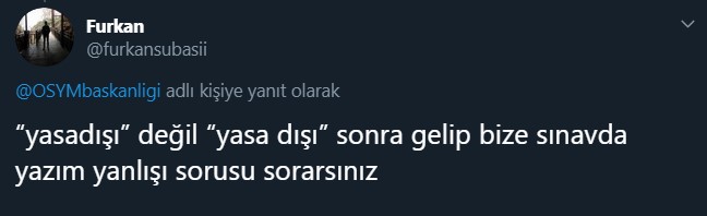 ÖSYM yine sosyal medyanın gündeminde