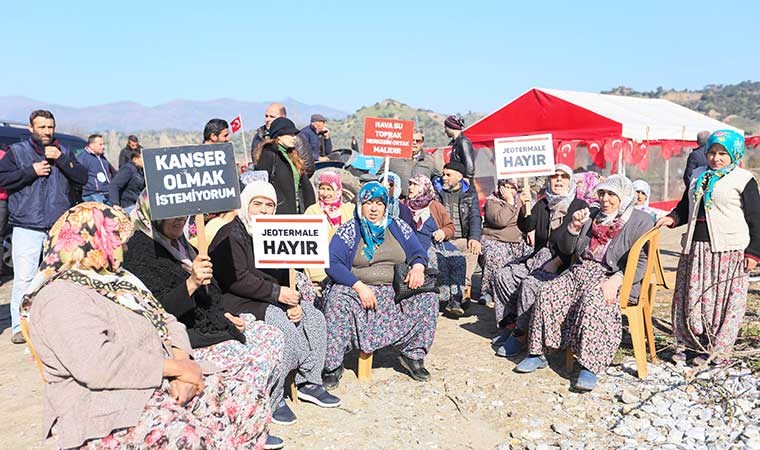 Efeler halkı JES şirketinin tel örgü çekilmesine izin vermedi