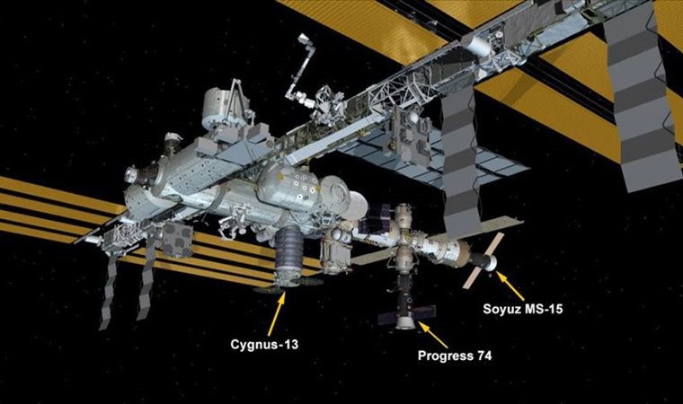 'Cyngus' kargo mekiği Uluslararası Uzay İstasyonu'na ulaştı