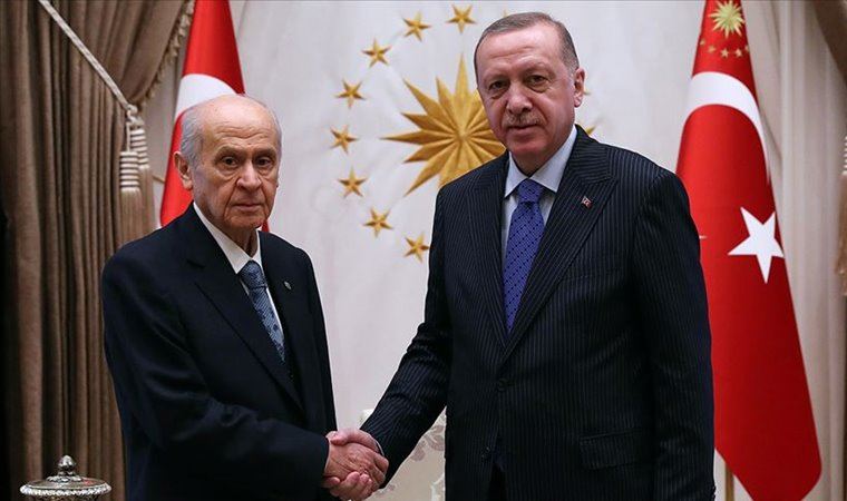 Erdoğan ve Bahçeli'den yarım saatlik görüşme