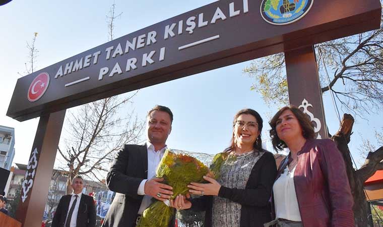 Ahmet Taner Kışlalı Parkı Menemen’de açıldı