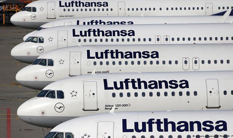 Lufthansa, koronavirüs nedeniyle 150 uçağını yere çekiyor