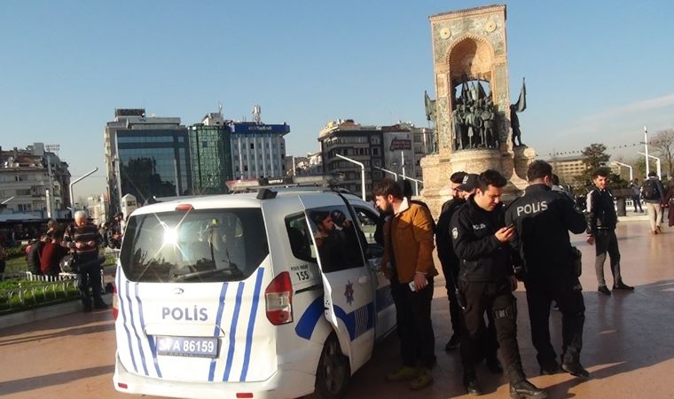 Taksim'de taciz iddiasına gözaltı