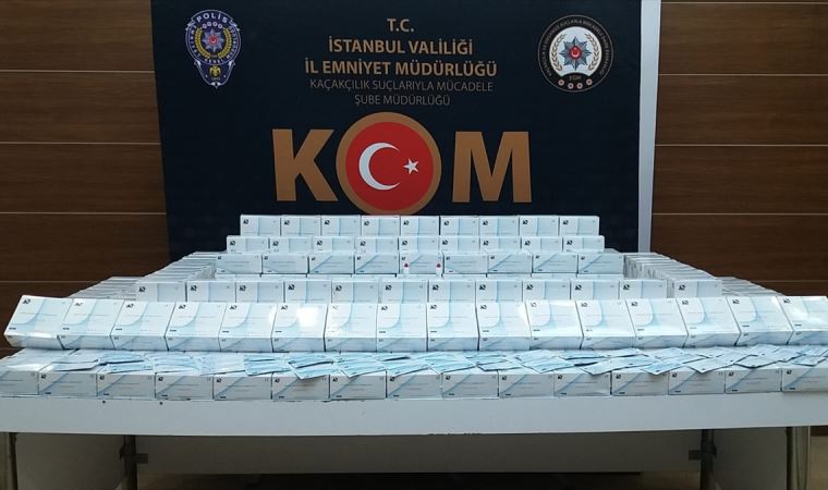 İstanbul'da kaçak satılan 5 bin 575 Kovid-19 test kitine el konuldu