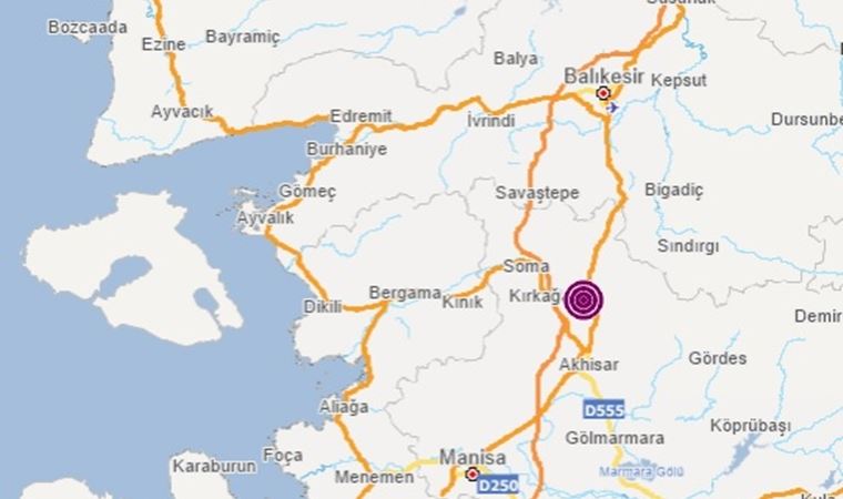 Manisa'nın Kırkağaç İlçesi'nde 4.3 büyüklüğünde deprem