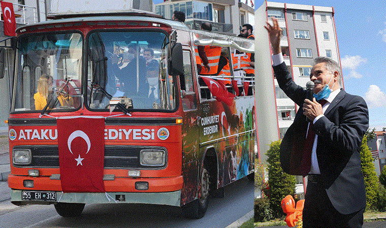 Atakum Belediyesi 23 Nisan kutlamalarını yurttaşlara götürdü