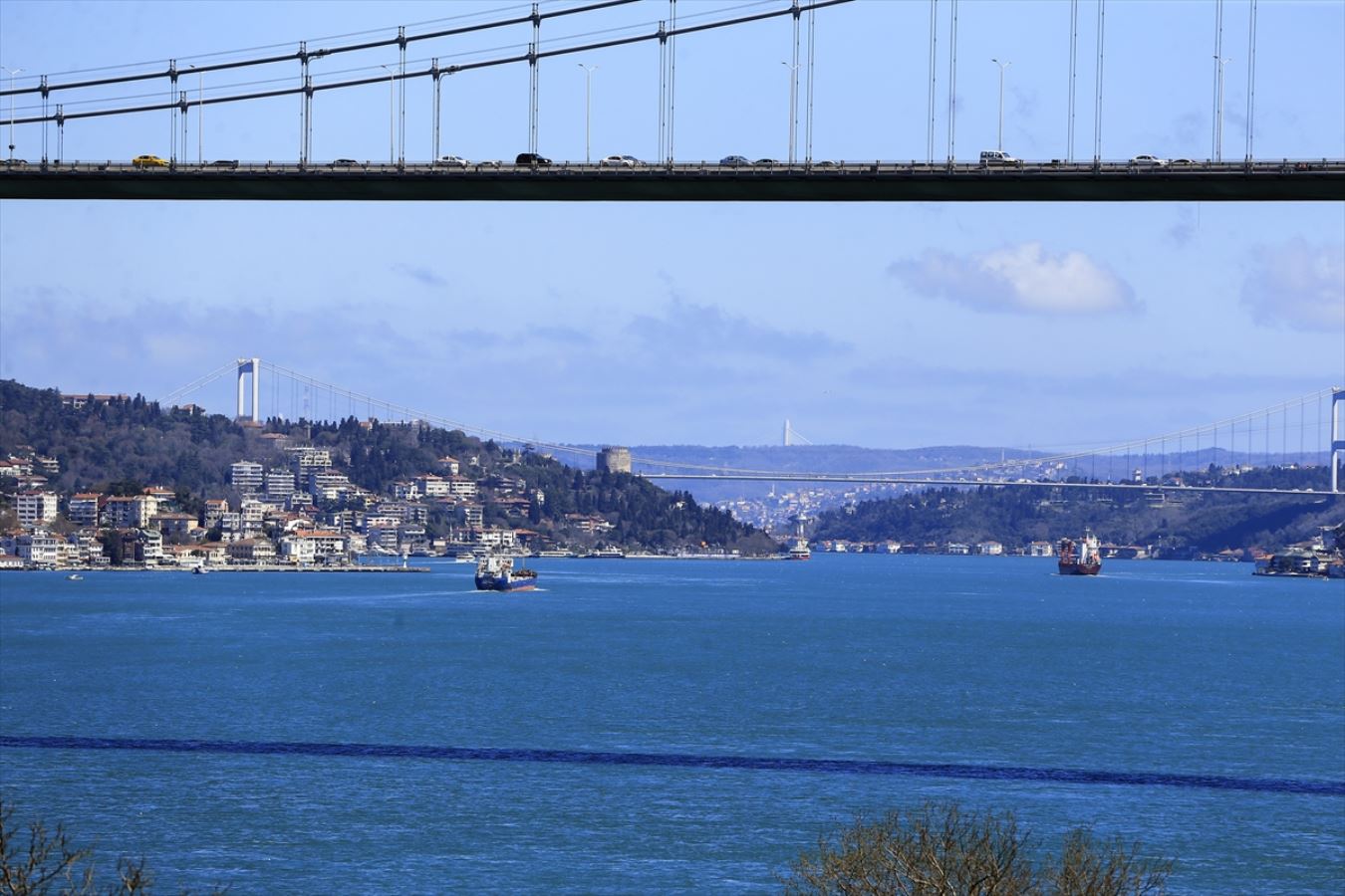 İstanbul Boğazı renk değiştirdi