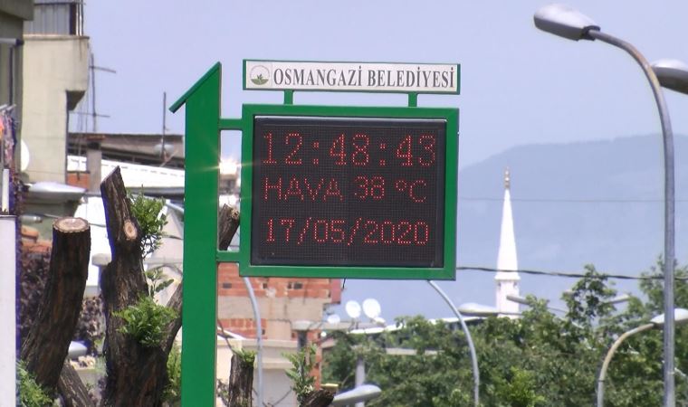 Bursa'da son 75 yılın mayıs ayı sıcaklık rekoru kırıldı