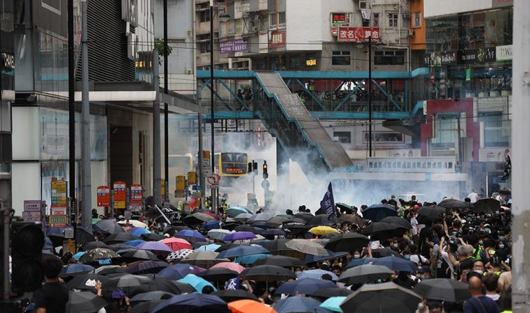 Hong Kong’da Çin’in yeni güvenlik yasa tasarısı protesto edildi