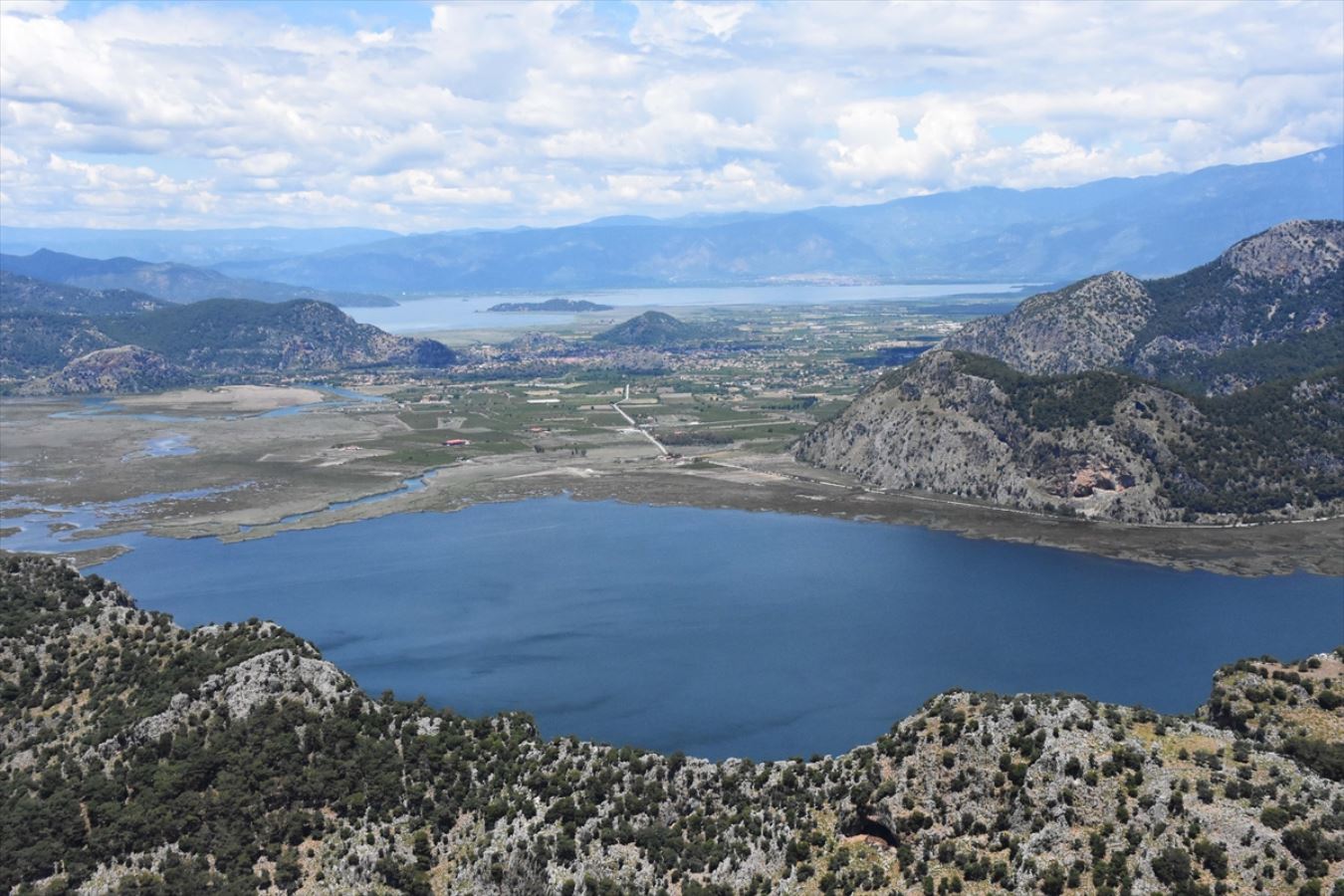 Labirent görünümlü Dalyan sazlıkları