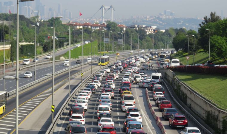 15 Temmuz Şehitler Köprüsü'nde trafik yoğunluğu