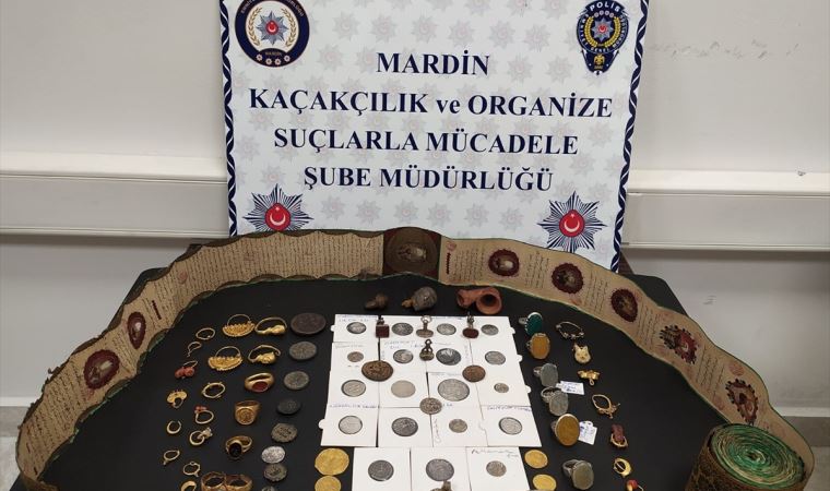 Mardin'de çok sayıda tarihi eser ele geçirildi