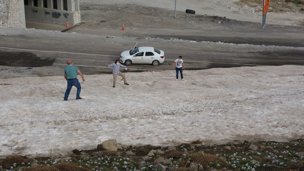 Haziran ayında kartopu keyfi