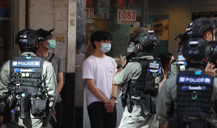 Hong Kong’da Ulusal Güvenlik Yasası’na karşı sessiz protesto