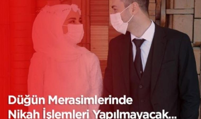 Koronavirüs vakaları artınca belediye başkanı nikah işlemlerini durdurdu