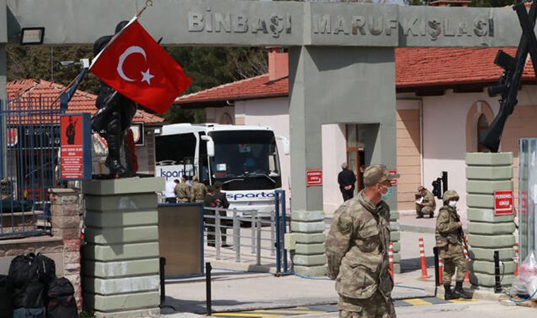 Burdur'da karantinaya alınan asker sayısı arttı