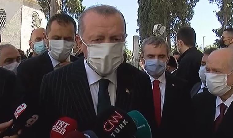 Cumhurbaşkanı Erdoğan: 350 bin kişi iştirak etmiş