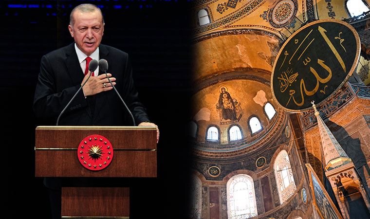 Cumhurbaşkanı Erdoğan'a Ayasofya sözlerinden suç duyurusu