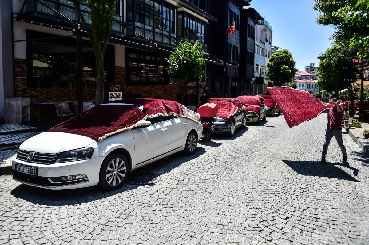 Sultanahmet’te dikkat çeken görüntü