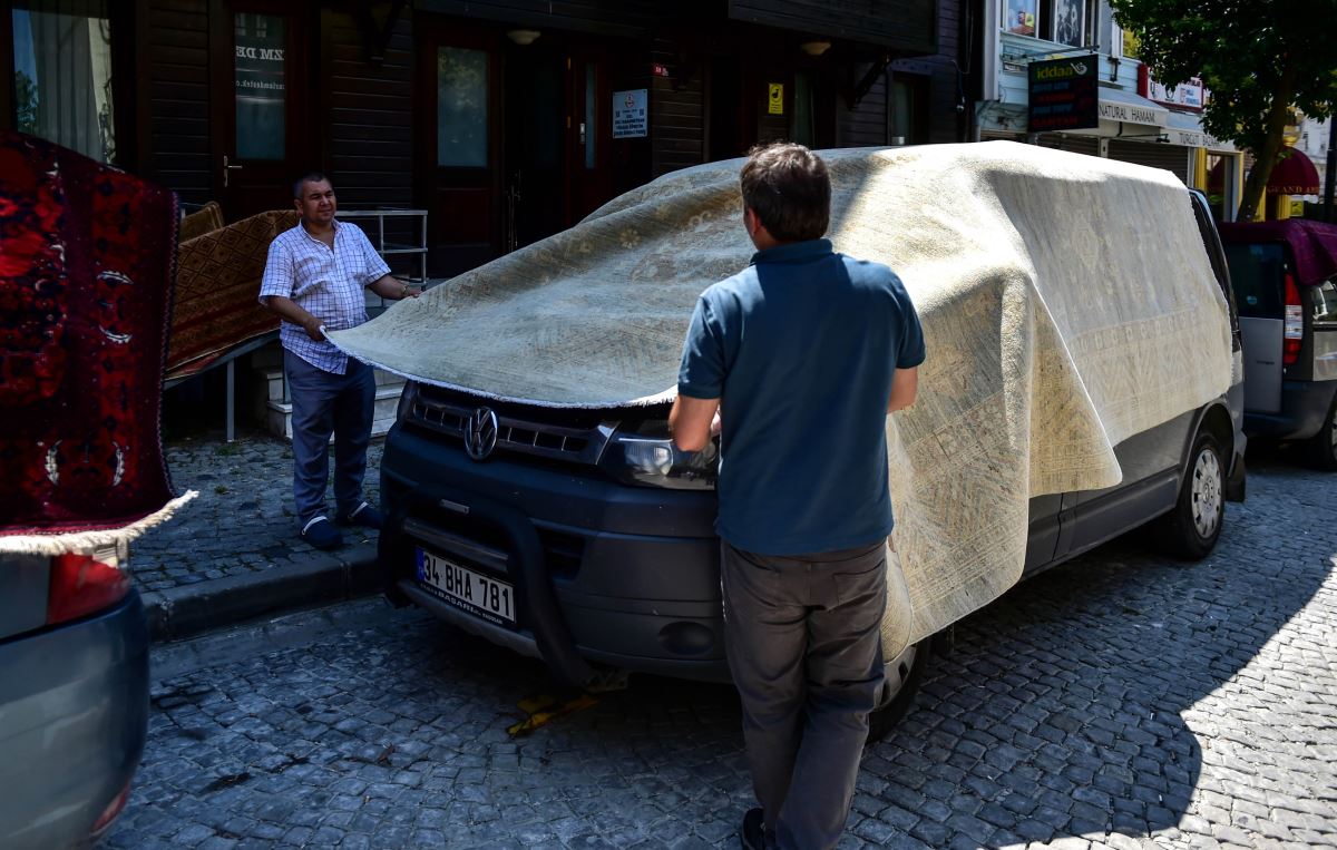 Sultanahmet’te dikkat çeken görüntü