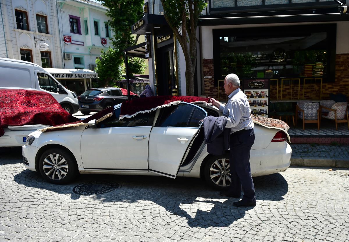 Sultanahmet’te dikkat çeken görüntü