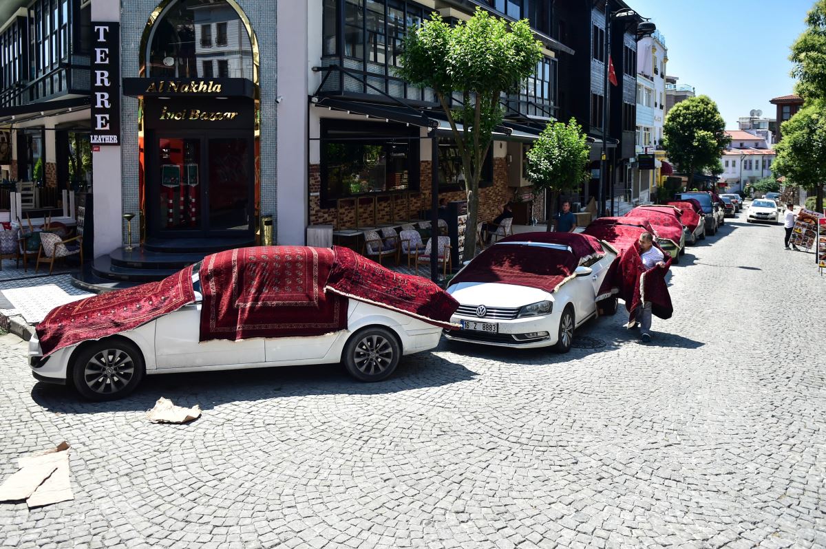 Sultanahmet’te dikkat çeken görüntü