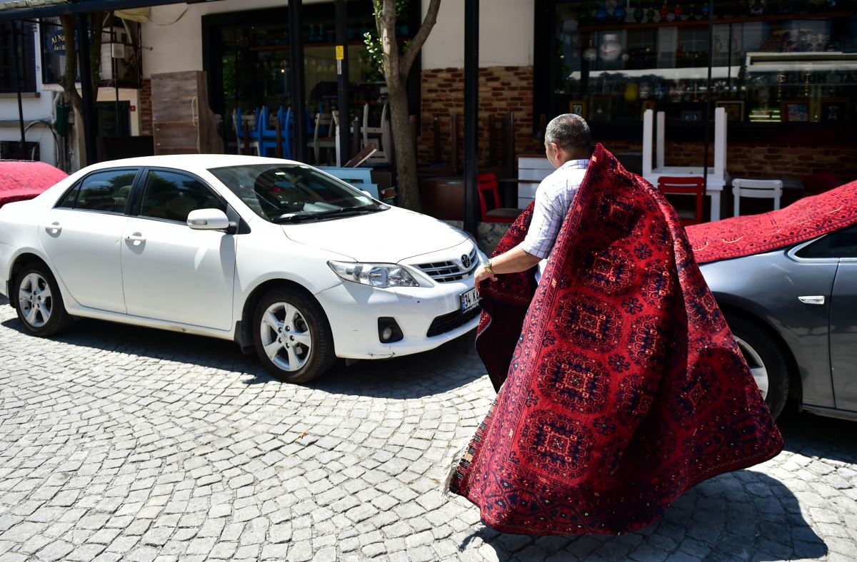 Sultanahmet’te dikkat çeken görüntü